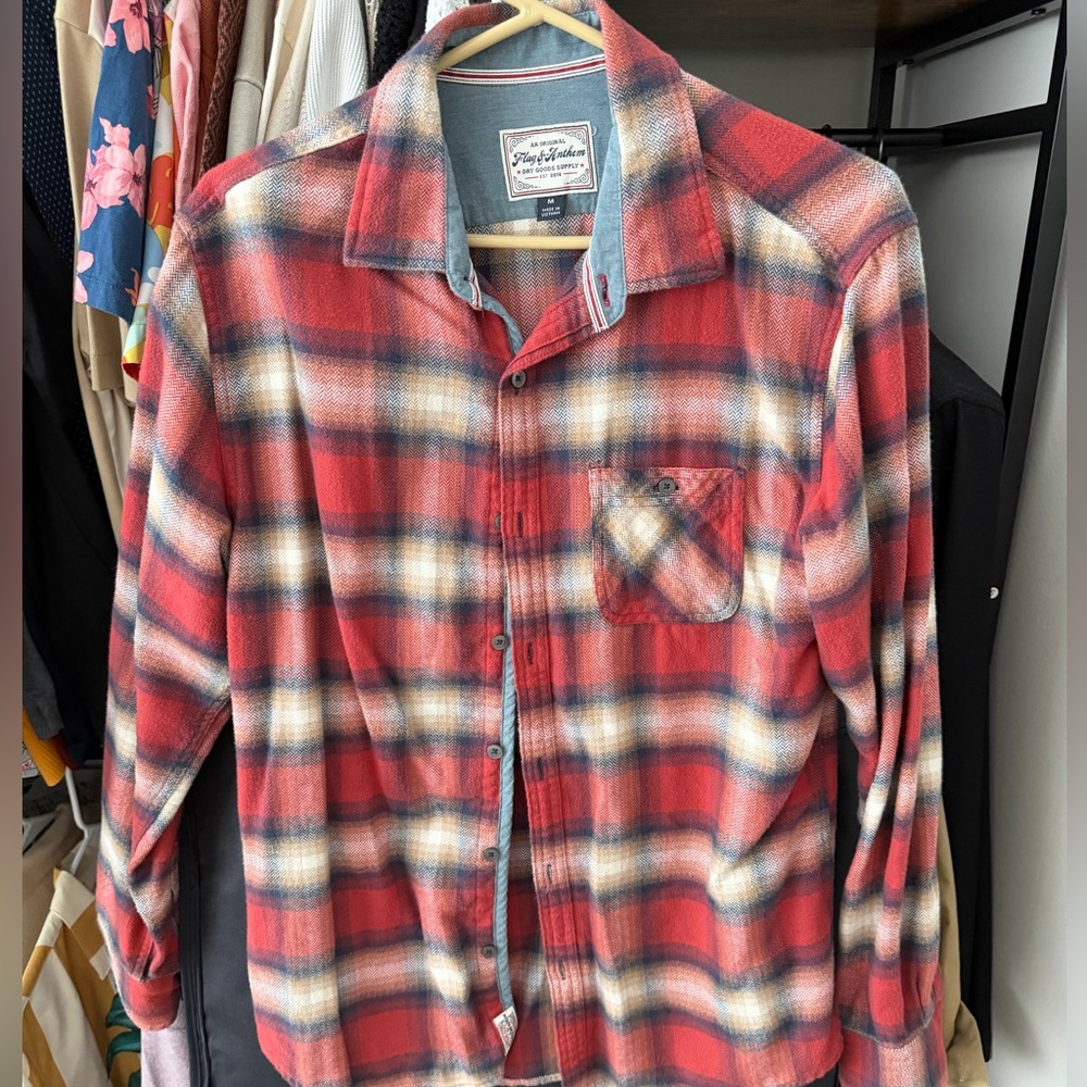Flag & Anthem Flannel Shirt Medium